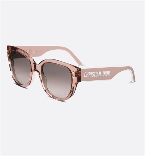 dior sideral 2 sunglasses pink|DiorPacific B2I Transparent Pink Butterfly Sunglasses .